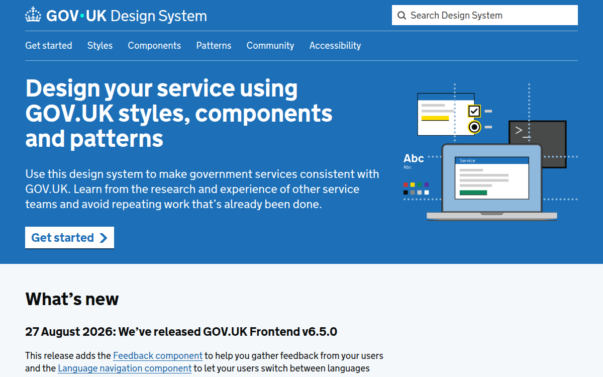 GOV.UK Design System documentation site