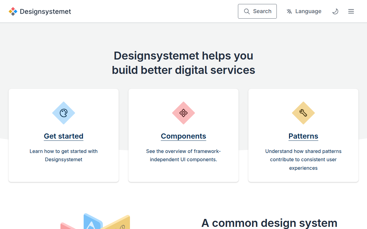 Designsystemet documentation site