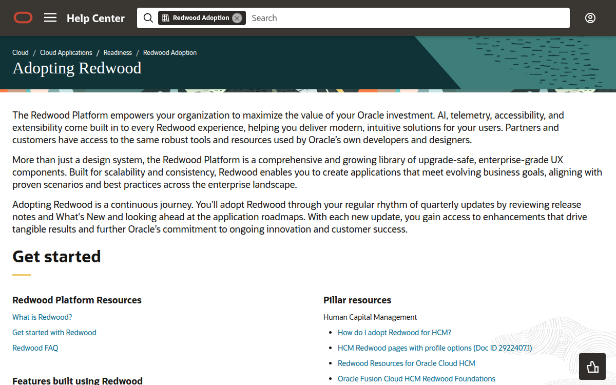 Redwood documentation site